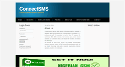 Desktop Screenshot of connectsms.com